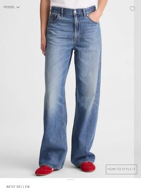 Madewell The Low-Slung Baggy Jean Size 23
Classic Wide-Leg Women's Jeans